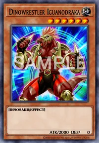 Dinowrestler Iguanodraka, Yu-Gi-Oh! card, EARTH