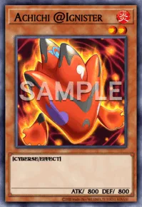 Achichi @Ignister, Yu-Gi-Oh! card, FIRE