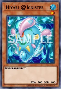 Hiyari @Ignister, Yu-Gi-Oh! card, WATER