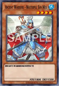 Ancient Warriors - Masterful Sun Mou, Yu-Gi-Oh! card, WATER