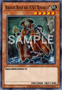 Karakuri Bonze mdl 9763 "Kunamzan", Yu-Gi-Oh! card, EARTH