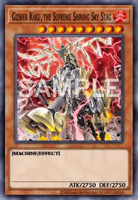 Gizmek Kaku, the Supreme Shining Sky Stag, Yu-Gi-Oh! card, FIRE