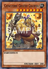 Cataclysmic Crusted Calcifida, Yu-Gi-Oh! card, EARTH