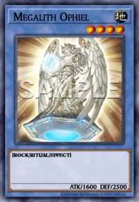 Megalith Ophiel, Yu-Gi-Oh! card, EARTH