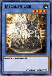 Megalith Och, Yu-Gi-Oh! card, EARTH
