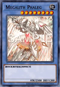 Megalith Phaleg, Yu-Gi-Oh! card, EARTH