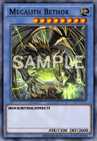 Megalith Bethor, Yu-Gi-Oh! card, EARTH