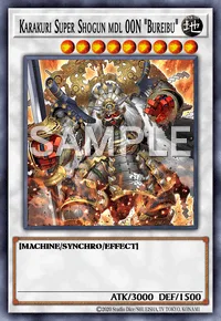 Karakuri Super Shogun mdl 00N "Bureibu", Yu-Gi-Oh! card, EARTH