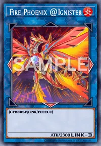 Fire Phoenix @Ignister, Yu-Gi-Oh! card, FIRE