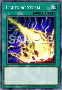 Lightning Storm, Yu-Gi-Oh! card, SPELL