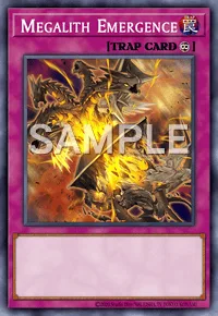 Megalith Emergence, Yu-Gi-Oh! card, TRAP