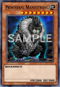 Primineral Mandstrong, Yu-Gi-Oh! card, EARTH