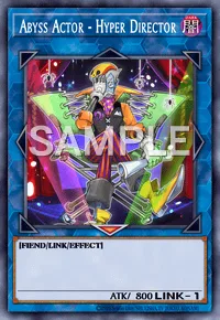 Abyss Actor - Hyper Director, Yu-Gi-Oh! card, DARK