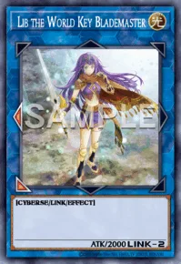 Lib the World Key Blademaster, Yu-Gi-Oh! card, LIGHT