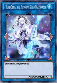 Yuki-Onna, the Absolute Zero Mayakashi, Yu-Gi-Oh! card, WATER