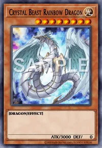 Crystal Beast Rainbow Dragon, Yu-Gi-Oh! card, LIGHT