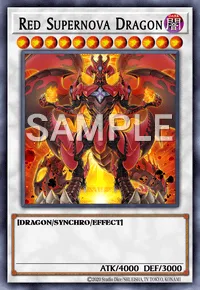 Red Supernova Dragon, Yu-Gi-Oh! card, DARK