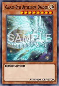 Galaxy-Eyes Afterglow Dragon, Yu-Gi-Oh! card, LIGHT