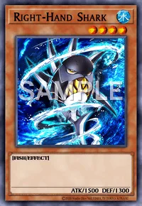 Right-Hand Shark, Yu-Gi-Oh! card, WATER