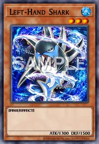Left-Hand Shark, Yu-Gi-Oh! card, WATER