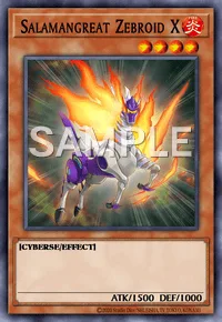 Salamangreat Zebroid X, Yu-Gi-Oh! card, FIRE