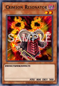 Crimson Resonator, Yu-Gi-Oh! card, DARK