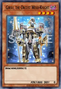 Girsu, the Orcust Mekk-Knight, Yu-Gi-Oh! card, DARK