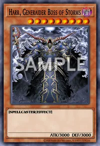 Harr, Generaider Boss of Storms, Yu-Gi-Oh! card, DARK