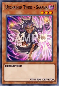 Unchained Twins - Sarama, Yu-Gi-Oh! card, DARK