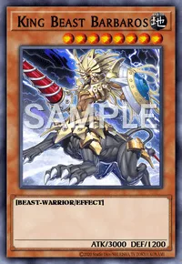 King Beast Barbaros, Yu-Gi-Oh! card, EARTH