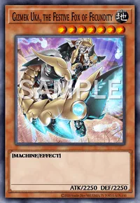 Gizmek Uka, the Festive Fox of Fecundity, Yu-Gi-Oh! card, EARTH
