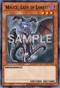 Malice, Lady of Lament, Yu-Gi-Oh! card, DARK