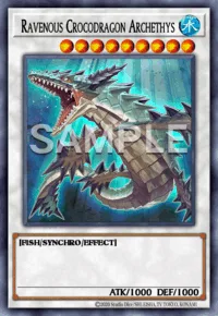 Ravenous Crocodragon Archethys, Yu-Gi-Oh! card, WATER