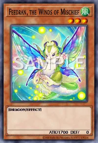 Feedran, the Winds of Mischief, Yu-Gi-Oh! card, WIND