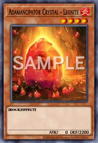 Adamancipator Crystal - Leonite, Yu-Gi-Oh! card, FIRE