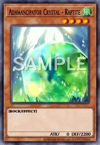 Adamancipator Crystal - Raptite, Yu-Gi-Oh! card, WIND