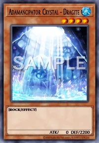 Adamancipator Crystal - Dragite, Yu-Gi-Oh! card, WATER