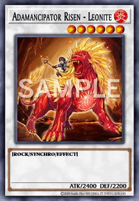 Adamancipator Risen - Leonite, Yu-Gi-Oh! card, FIRE