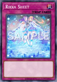 Rikka Sheet, Yu-Gi-Oh! card, TRAP