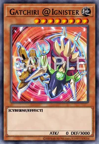 Gatchiri @Ignister, Yu-Gi-Oh! card, EARTH