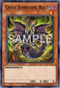 Chaos Summoning Beast, Yu-Gi-Oh! card, DARK