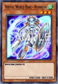 Virtual World Hime - Nyannyan, Yu-Gi-Oh! card, WIND