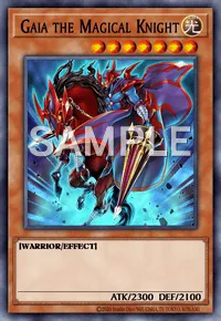 Gaia the Magical Knight, Yu-Gi-Oh! card, LIGHT