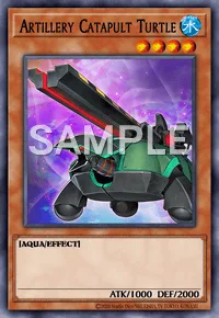 Artillery Catapult Turtle, Yu-Gi-Oh! card, WATER
