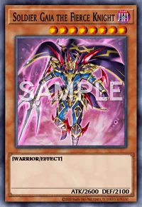 Soldier Gaia The Fierce Knight, Yu-Gi-Oh! card, DARK