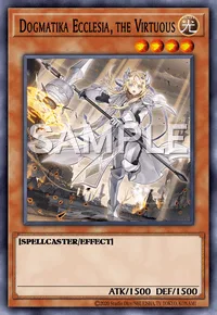 Dogmatika Ecclesia, the Virtuous, Yu-Gi-Oh! card, LIGHT
