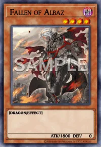 Fallen of Albaz, Yu-Gi-Oh! card, DARK