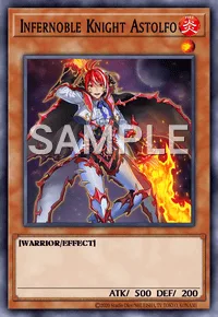 Infernoble Knight Astolfo, Yu-Gi-Oh! card, FIRE