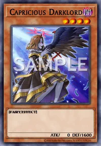 Capricious Darklord, Yu-Gi-Oh! card, DARK