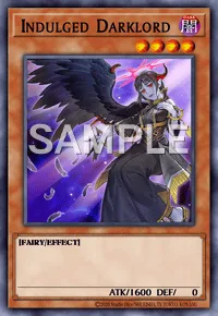 Indulged Darklord, Yu-Gi-Oh! card, DARK